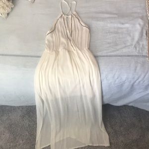 Two slit white lulus maxi. Worn once